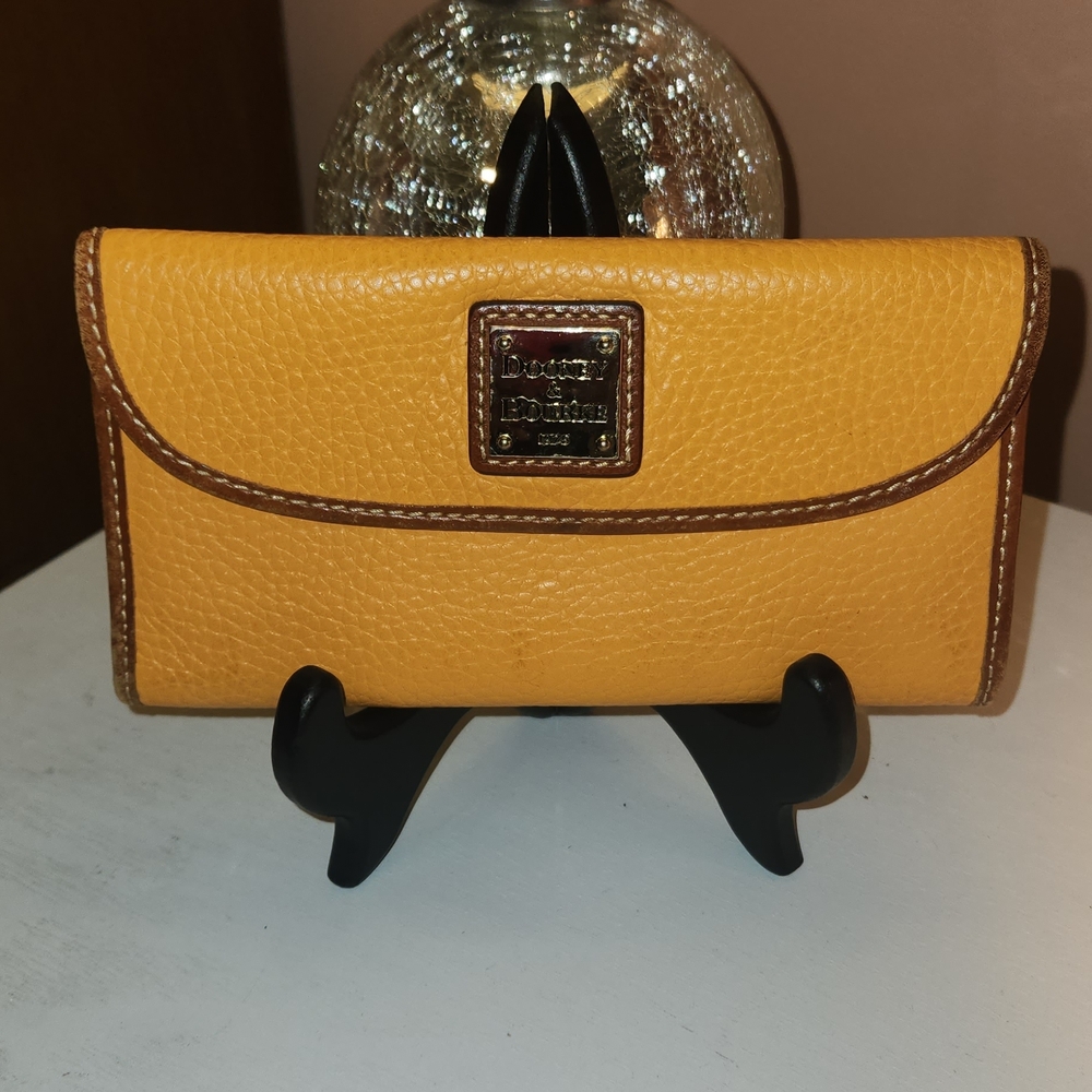 Dooney & Bourke Yellow Leather Wallet